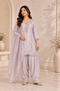 Lilac Embellished Farshi Salwar Set