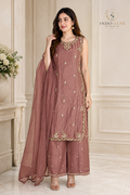 Dusty Rose Embellished Palazzo Set